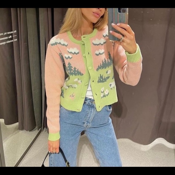 Zara | Sweaters | Zara Sheep Cardigan 